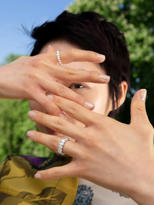San Cesse Pear Eternity Ring