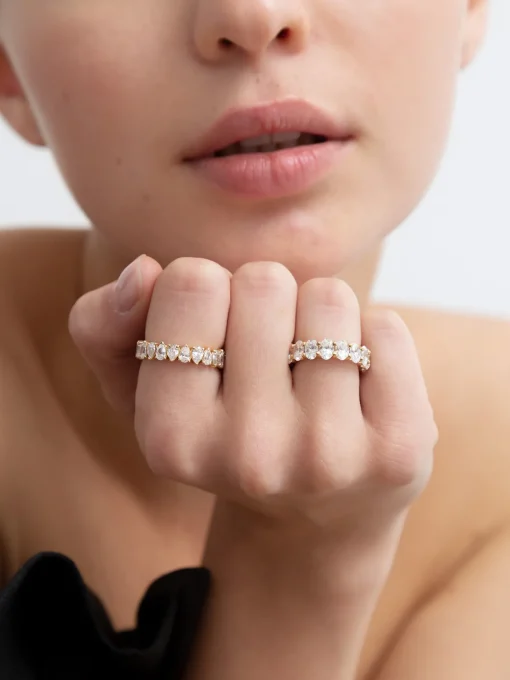 San Cesse Pear Eternity Ring