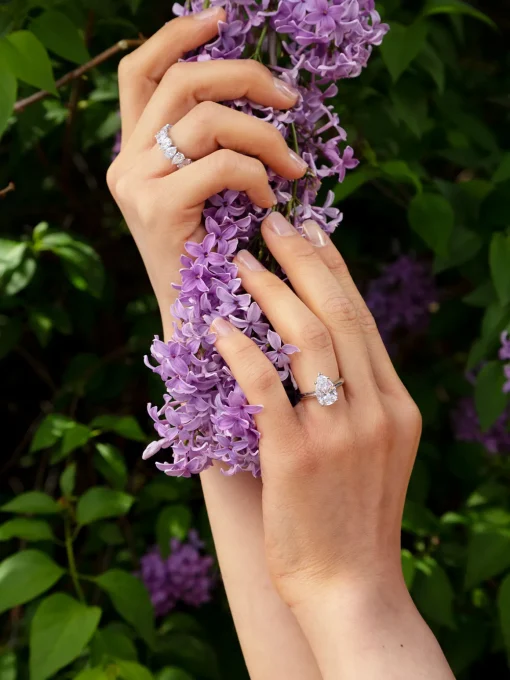 San Cesse Pear Eternity Ring