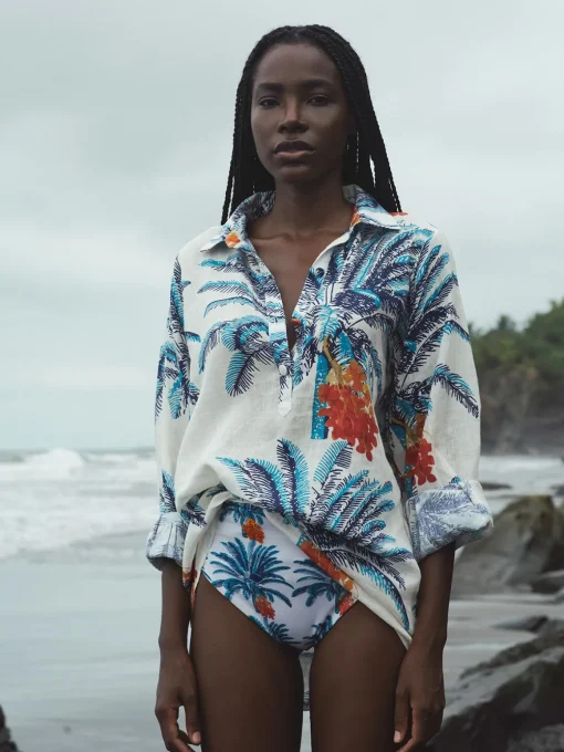 San Jacinto Linen Shirt Dress