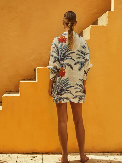 San Jacinto Linen Shirt Dress