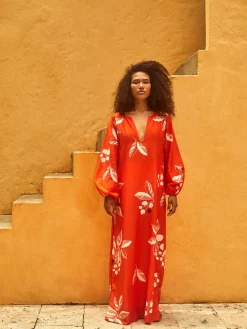 San Marco Cotton Silk Maxi Dress