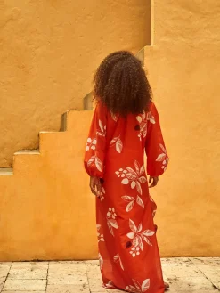 San Marco Cotton Silk Maxi Dress