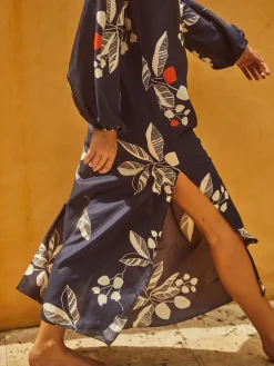 San Marco Cotton Silk Midi Dress