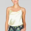 Satin Drape Front Camisole