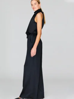 Satin Pajama Pant With Elastic Waist