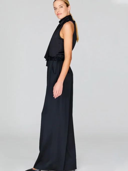 Satin Pajama Pant With Elastic Waist