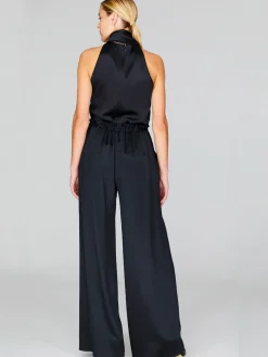 Satin Pajama Pant With Elastic Waist
