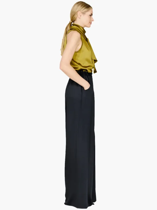 Satin Tie Neck Top