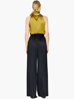 Satin Tie Neck Top