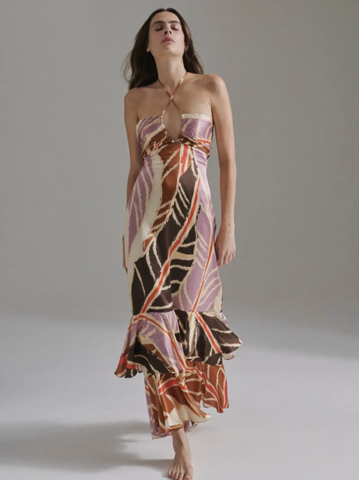 Sevillana Satin Silk Dress