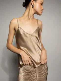 Silk Embroidered Top