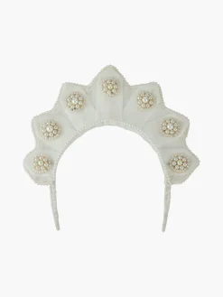 Star Shaped Velvet Pearl Headpiece