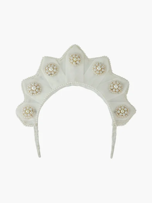 Star Shaped Velvet Pearl Headpiece