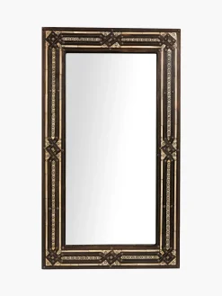 Studded Rectangular Moroccan Mirror