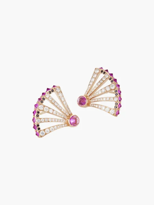 Sumerian Diamond Spike Earrings