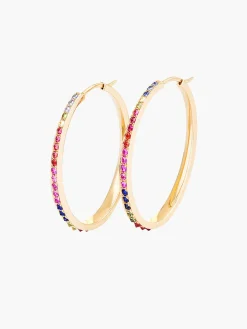 Sumerian Sapphire Hoops