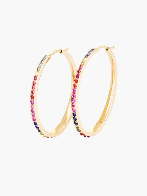 Sumerian Sapphire Hoops