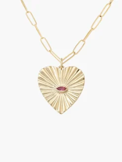Sunbeam Heart Charm
