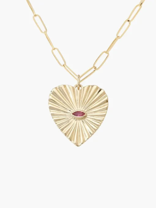 Sunbeam Heart Charm