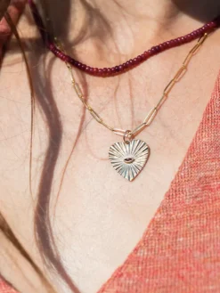 Sunbeam Heart Charm