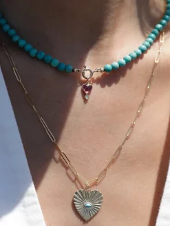 Sunbeam Heart Charm