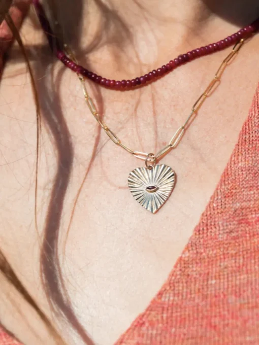 Sunbeam Heart Charm