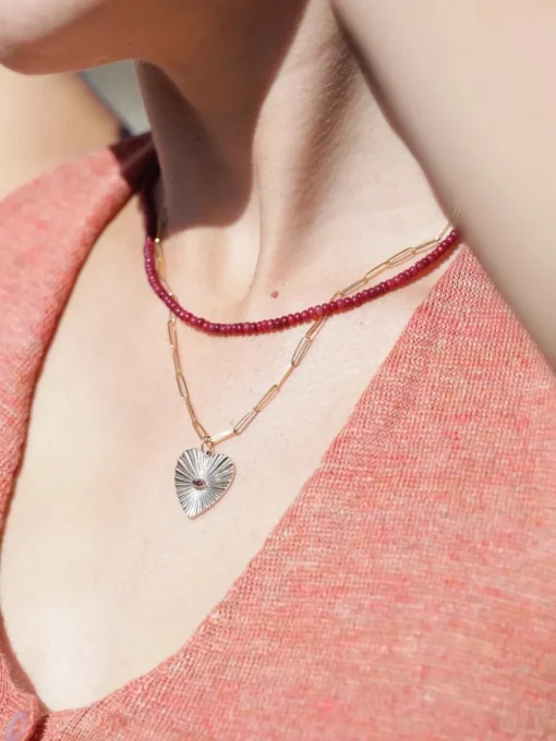 Sunbeam Heart Charm