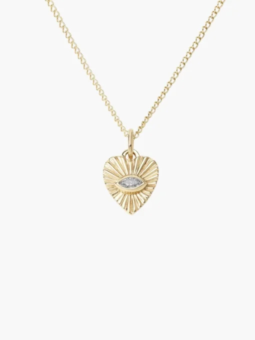Sunbeam Heart Charm