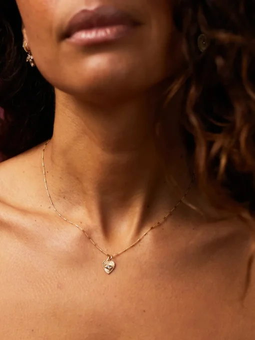 Sunbeam Heart Charm