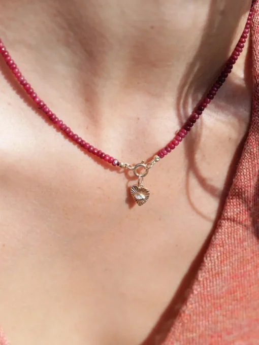 Sunbeam Heart Charm