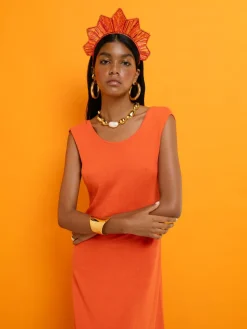 Sunset Bugle Bead Headpiece