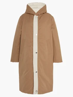 Sustainable Reversible Satin Down Coat