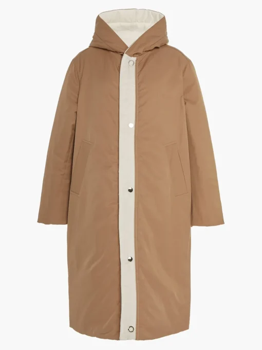 Sustainable Reversible Satin Down Coat