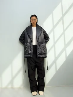Sustainable Satin Down Coat
