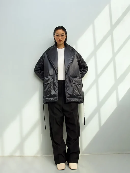 Sustainable Satin Down Coat