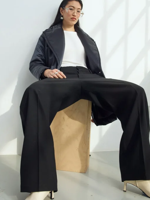 Sustainable Satin Down Coat
