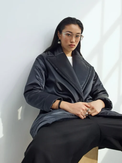 Sustainable Satin Down Coat