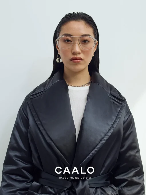 Sustainable Satin Down Coat