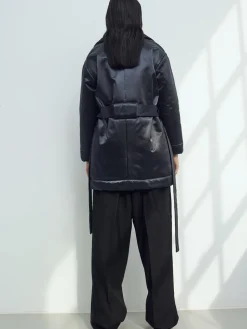 Sustainable Satin Down Coat