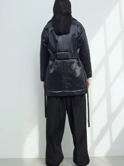 Sustainable Satin Down Coat