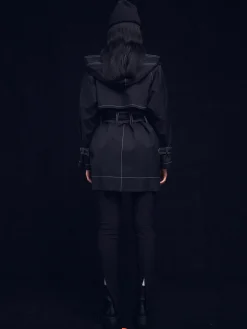 Sustainable Water Resistant Short Trench Coat