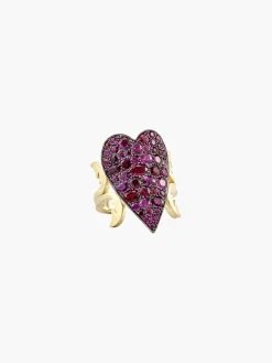 Ten Table Ruby Heart Ring