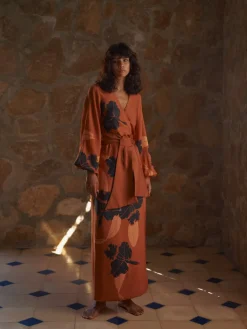 Tertulia Martellato Silk Maxi Dress