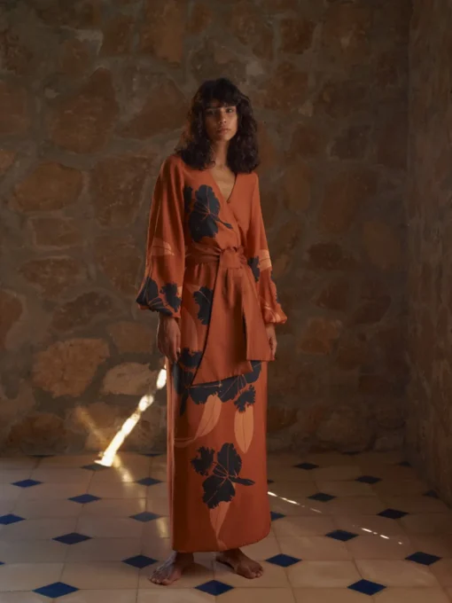Tertulia Martellato Silk Maxi Dress