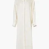 Thalia Linen Shirt Maxi Dress