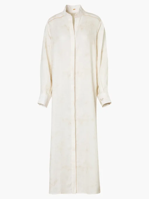 Thalia Linen Shirt Maxi Dress