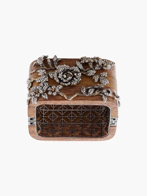 "Three Folds Auspiciousness" Reclaimed Wood Bangle Set