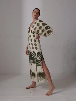 Topacio Linen Maxi Dress