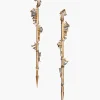 Twisted Ruffle Spike Earrings